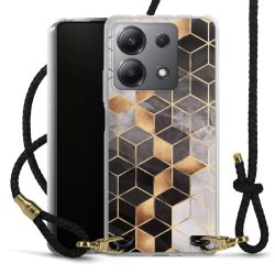 Carry Case Transparent Leather black/gold