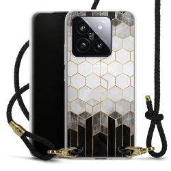 Carry Case Transparent Leather black/gold