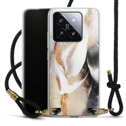 Carry Case Transparent Leather black/gold