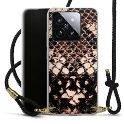 Carry Case Transparent Leather black/gold