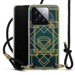 Carry Case Transparent Leather black/gold