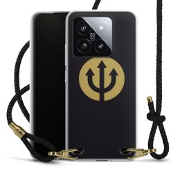 Carry Case Transparent Leather black/gold