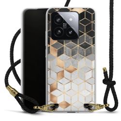 Carry Case Transparent Leather black/gold