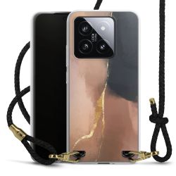 Carry Case Transparent Leather black/gold