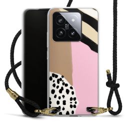 Carry Case Transparent Leather black/gold