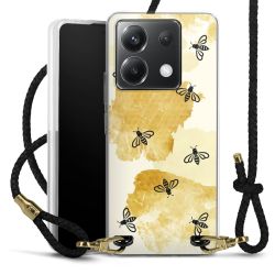 Carry Case Transparent Leather black/gold