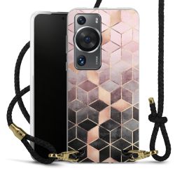 Carry Case Transparent Leather black/gold