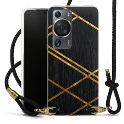 Carry Case Transparent Leather black/gold