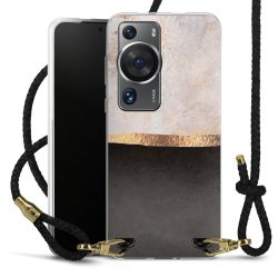 Carry Case Transparent Leather black/gold