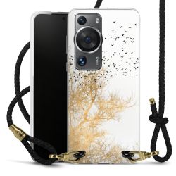 Carry Case Transparent Leather black/gold