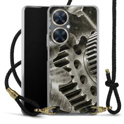 Carry Case Transparent Leather black/gold