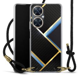 Carry Case Transparent Leather black/gold