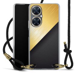 Carry Case Transparent Leather black/gold