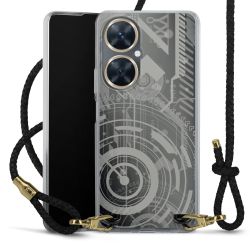 Carry Case Transparent Leather black/gold