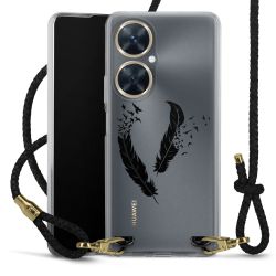 Carry Case Transparent Leather black/gold