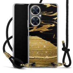 Carry Case Transparent Leather black/gold