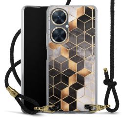 Carry Case Transparent Leather black/gold