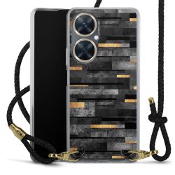 Carry Case Transparent Leather black/gold