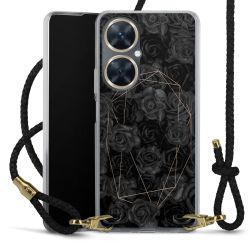 Carry Case Transparent Leather black/gold