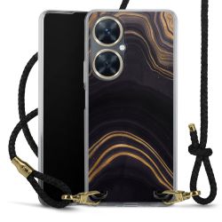 Carry Case Transparent Leather black/gold