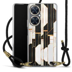 Carry Case Transparent Leather black/gold