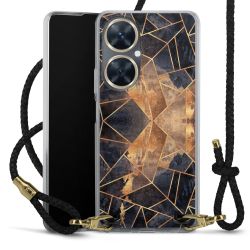 Carry Case Transparent Leather black/gold