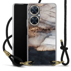 Carry Case Transparent Leather black/gold