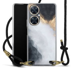 Carry Case Transparent Leather black/gold