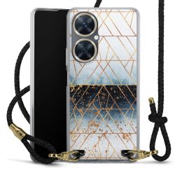 Carry Case Transparent Leather black/gold