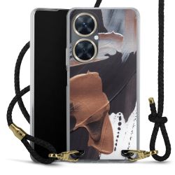 Carry Case Transparent Leather black/gold