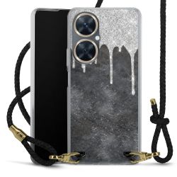 Carry Case Transparent Leather black/gold