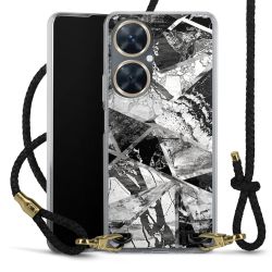 Carry Case Transparent Leather black/gold