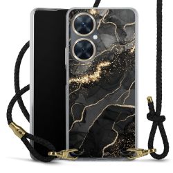 Carry Case Transparent Leather black/gold