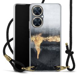 Carry Case Transparent Leather black/gold