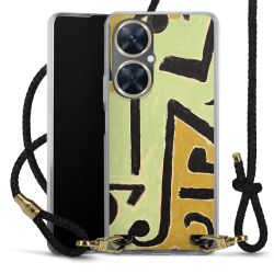 Carry Case Transparent Leather black/gold