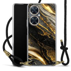 Carry Case Transparent Leather black/gold