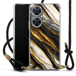 Carry Case Transparent Leather black/gold