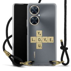 Carry Case Transparent Leather black/gold