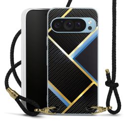 Carry Case Transparent Leather black/gold