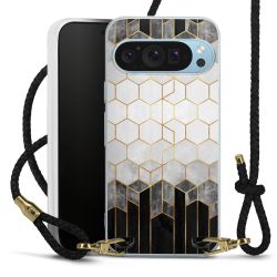 Carry Case Transparent Leather black/gold