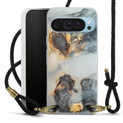 Carry Case Transparent Leather black/gold