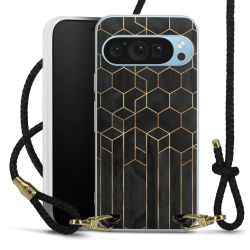 Carry Case Transparent Leather black/gold