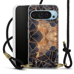 Carry Case Transparent Leather black/gold