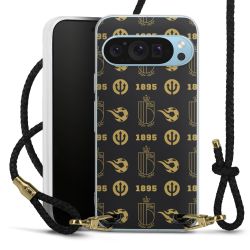 Carry Case Transparent Leather black/gold