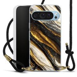 Carry Case Transparent Leather black/gold