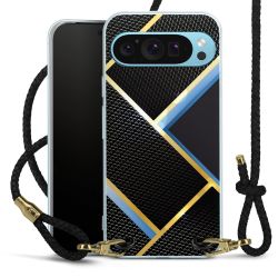 Carry Case Transparent Leather black/gold