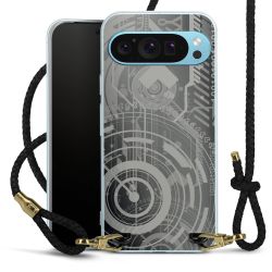 Carry Case Transparent Leather black/gold