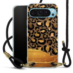 Carry Case Transparent Leather black/gold