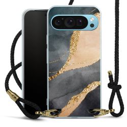 Carry Case Transparent Leather black/gold