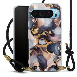 Carry Case Transparent Leather black/gold